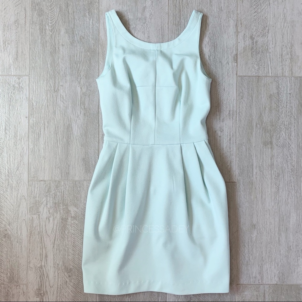 Club Monaco Tiffany Blue Turquoise Dress w Pockets